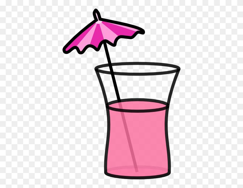 408x592 Напиток Клипарт Розовый Напиток - Глоток Клипарт