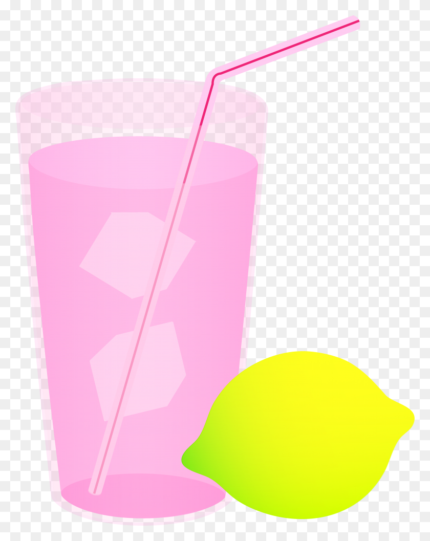 4403x5628 Напиток Клипарт Розовый Лимонад - Алкоголь Клипарт
