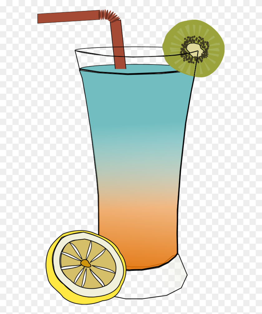 600x945 Drink Clipart Punch - Alcoholic Drink Clipart