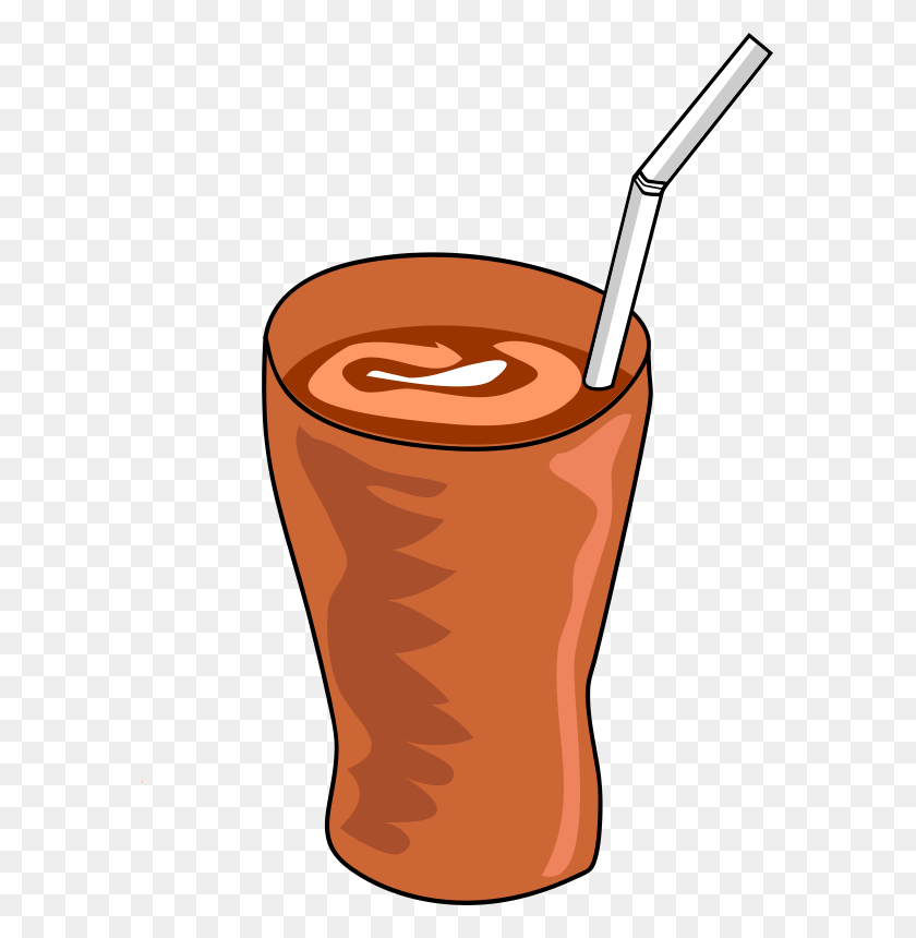 579x800 Drink Free Stock Clipart - Cup With Straw Clipart