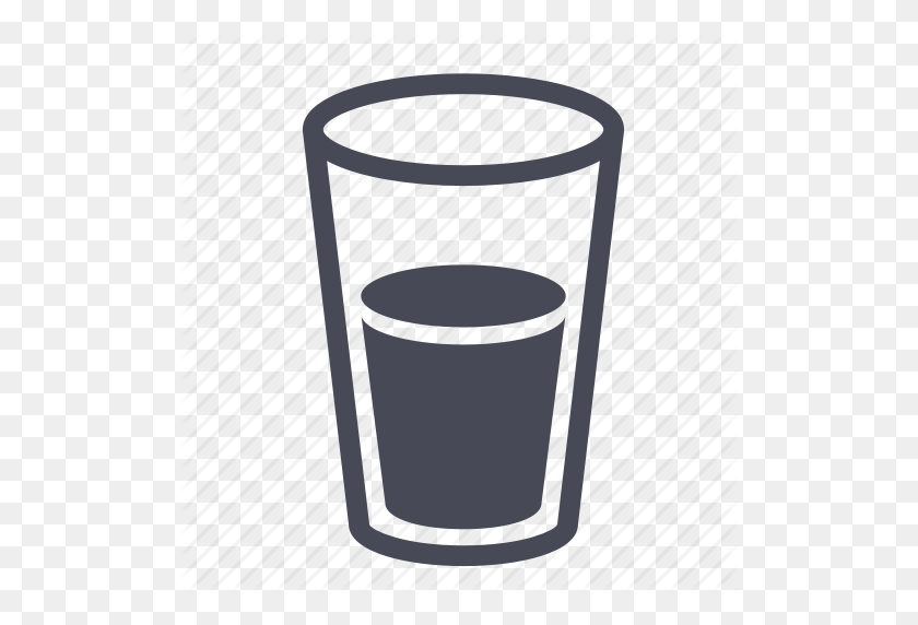 512x512 Drink, Glass, Soda, Water Icon - Glass Of Water PNG
