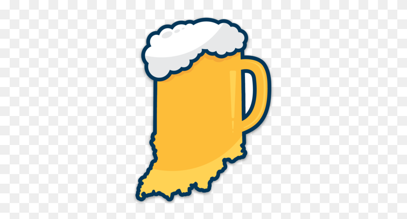 293x393 Drink Indiana Sticker The Shop Indy - Indiana PNG