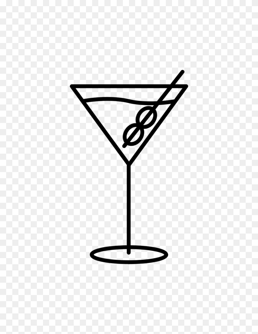 1000x1317 Bebida Menú Sopra - Copa De Martini Clipart Blanco Y Negro