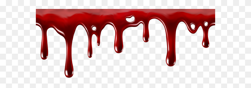 600x235 Dripping Blood Decor Transparent Png Clip Art Gallery - Syrup Clipart