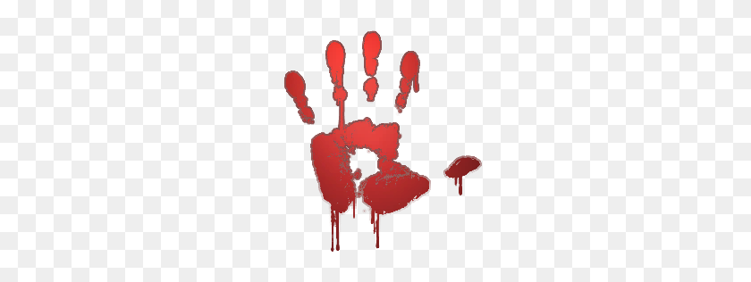 256x256 Dripping Bloody Handprint Png, Blood Dripping Transparent - Blood Splatter PNG Transparent Background