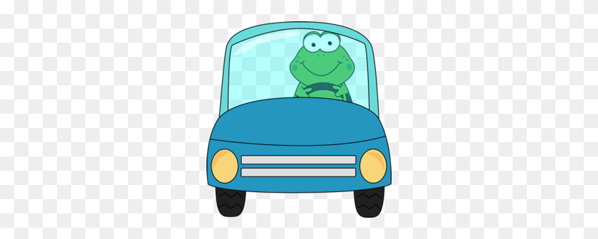 260x276 Driving Clipart - Car Driving On Road Clipart
