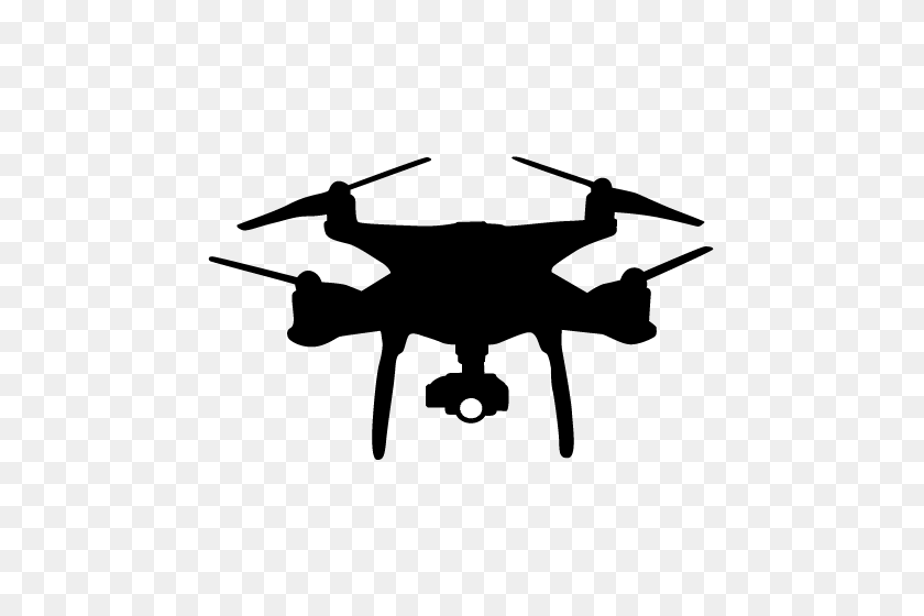 500x500 Группа Клипартов Drone - Черно-Белый Клипарт С Вертолетами