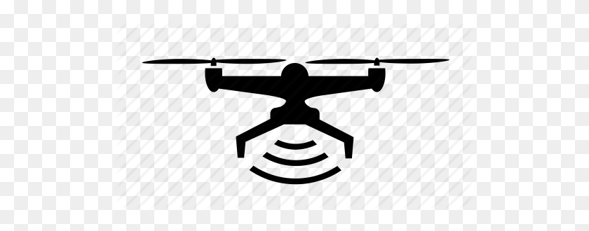 512x270 Drone, Fly, Quadcopter, Scan, Signal, Transmit, Wifi Icon - Drone Icon Png