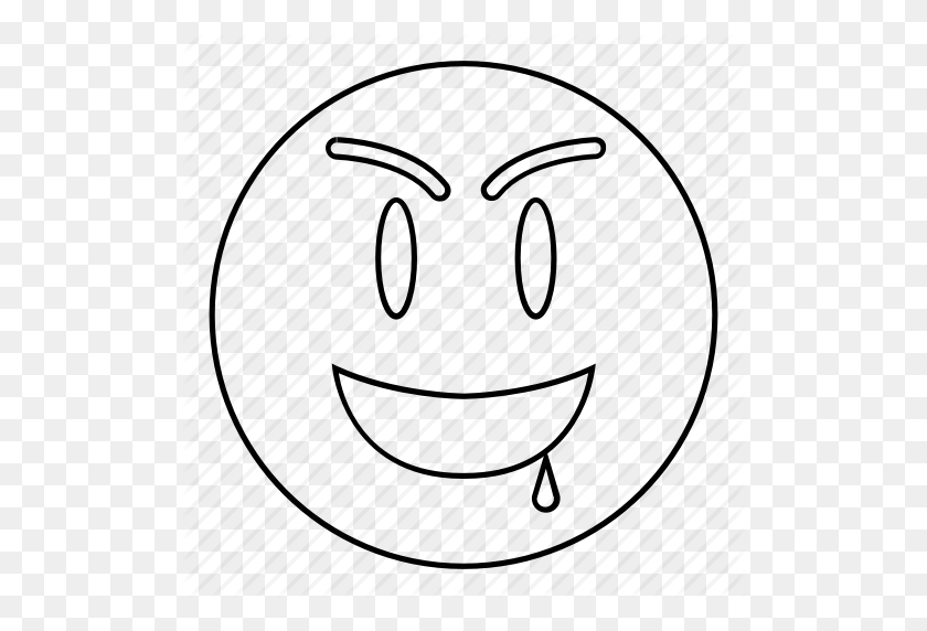 512x512 Drool, Emoji, Emoticon, Face, Happy, Smiley Icon - Drool PNG