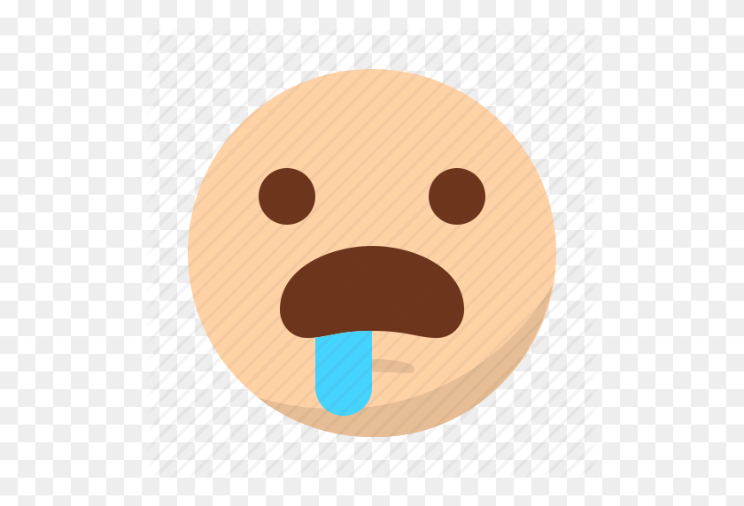 512x512 Drool, Emoji, Emoticon, Face, Hypnotized, Surprised Icon - Surprised Face PNG