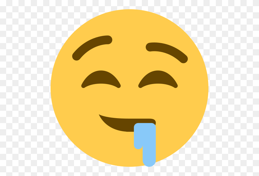 512x512 Слюни Лицо Emoji - Слюни Png
