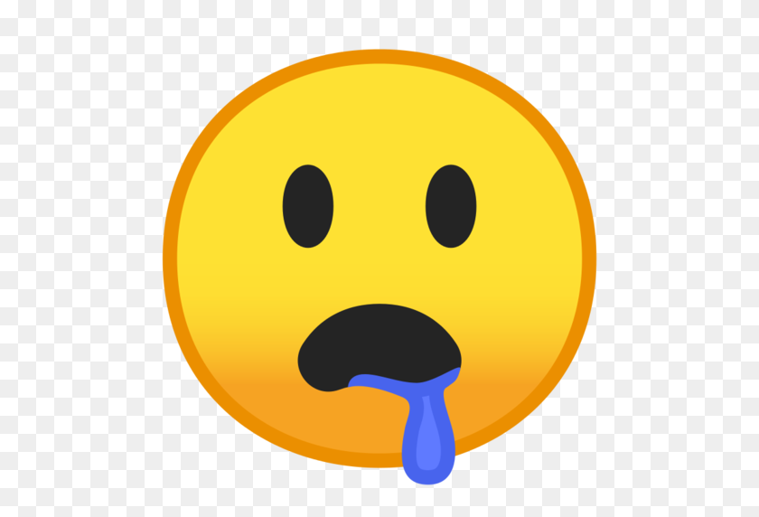 512x512 Drooling Face Emoji - Excited Emoji PNG