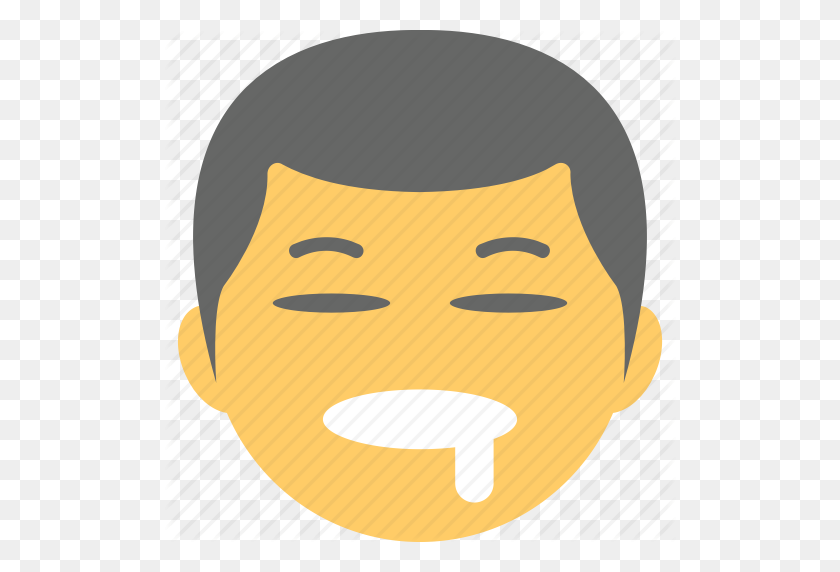512x512 Drooling Face, Emoji, Emoticon, Open Mouth, Saliva Icon - Saliva PNG