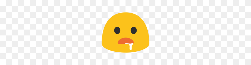 160x160 Drooling Face Emoji On Google Android - Drool PNG