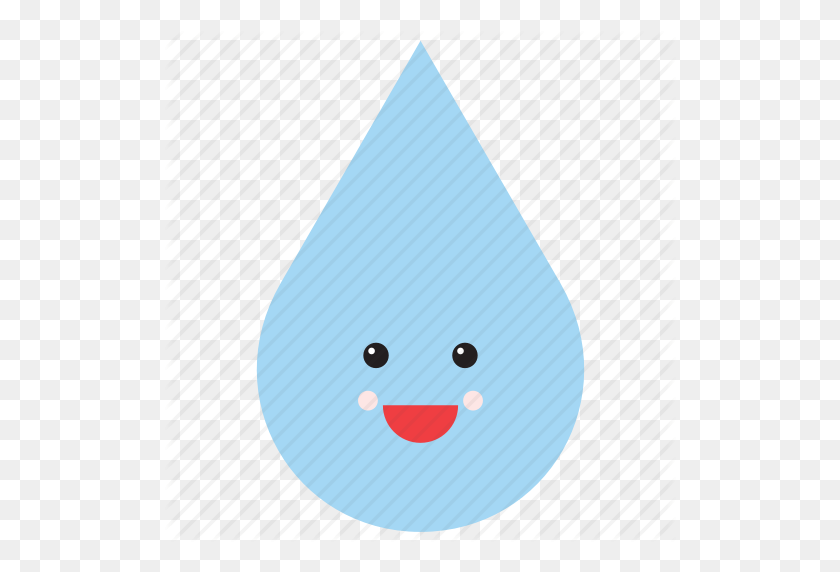 512x512 Gota, Emoji, Emoticon, Cara, Smiley, Agua, Icono Del Tiempo - Agua Emoji Png