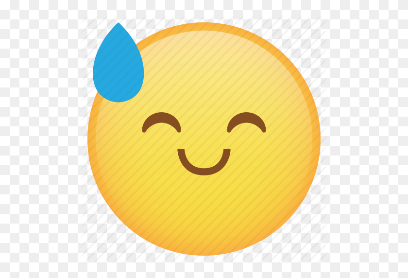 512x512 Drop, Emoji, Emoticon, Smile, Smiley, Sweat, Weird Icon - Sweat Drop PNG