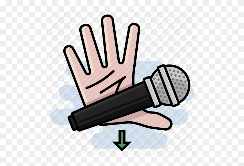 512x512 Drop, Hand, Mic, Mic Drop, Microphone Icon - Microphone Clipart PNG