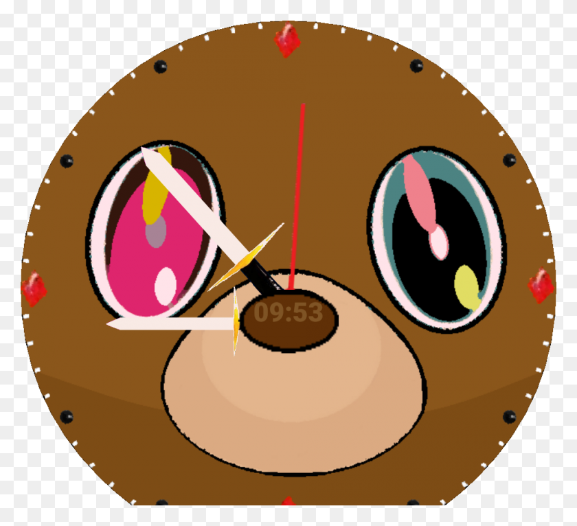 960x870 Dropout Bear For Moto - Kanye Face PNG