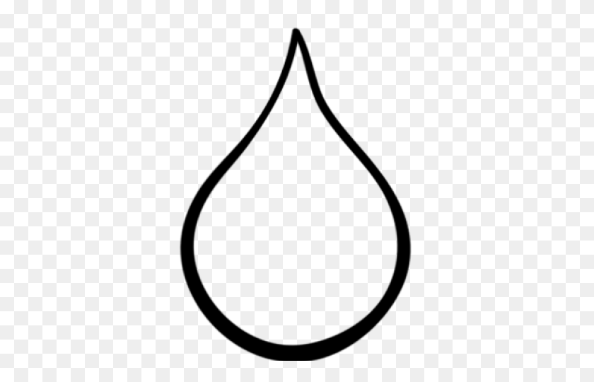 640x480 Drops Clipart Outline Water - Water Drop Clipart Black And White