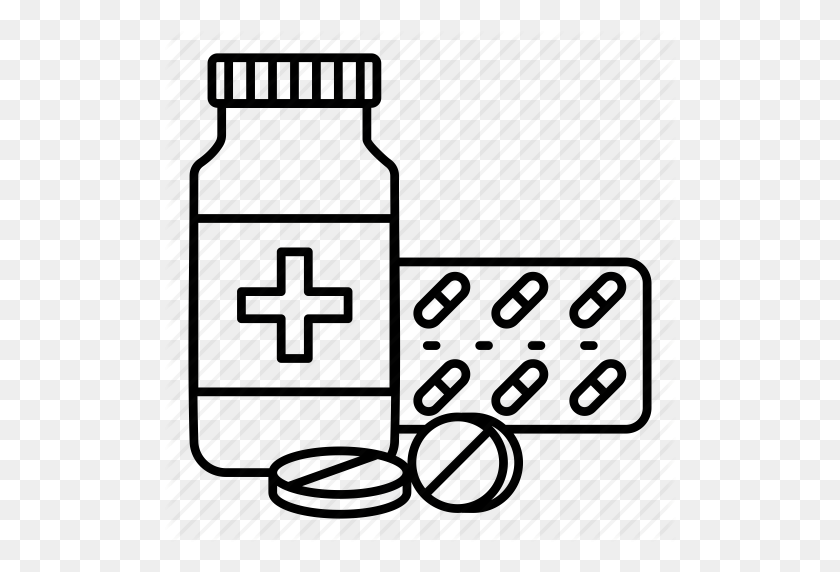512x512 Drug, Medication, Medicine, Medicine Bottle, Pills, Syrup, Tablet Icon - Pill Bottle Clipart