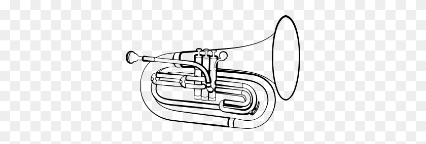 344x225 Drum And Bugle Corps - Marching Baritone Clipart