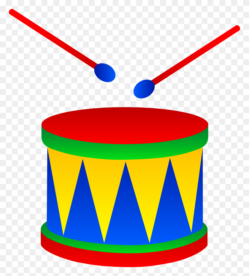 5955x6648 Drum Clipart Group With Items - Noise Clipart