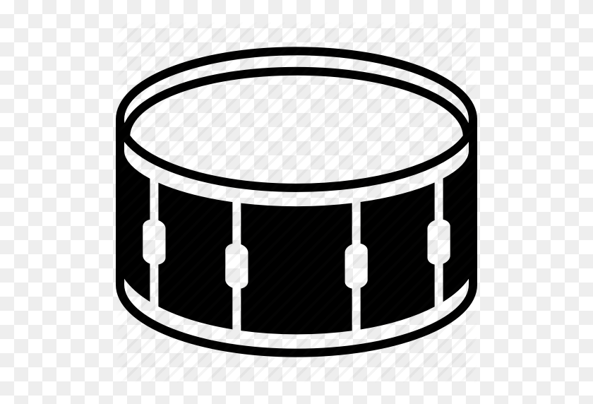 512x512 Drum, Instrument, Music, Musical, Percussion, Side, Snare Icon - Percussion Clip Art
