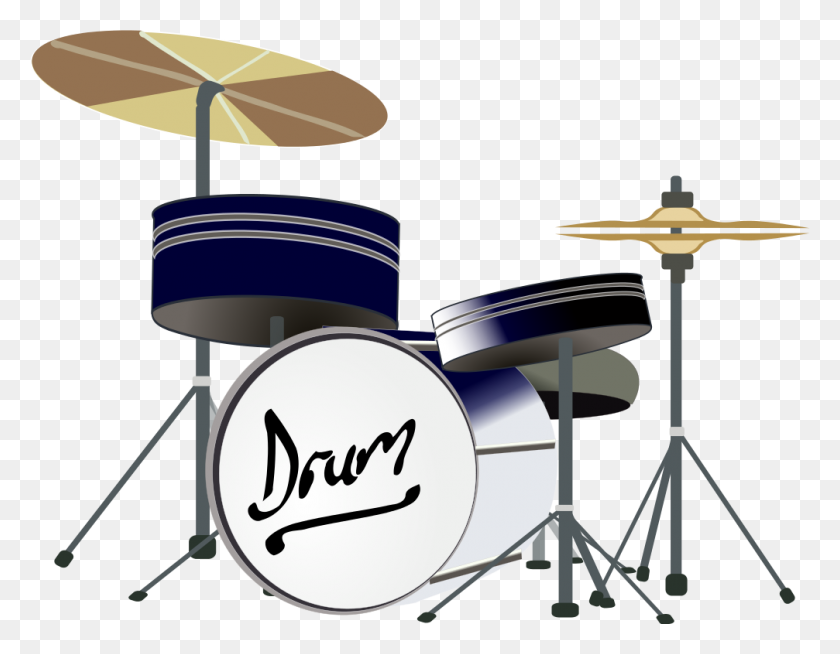 1007x768 Drum Kit - Drum Set Clip Art