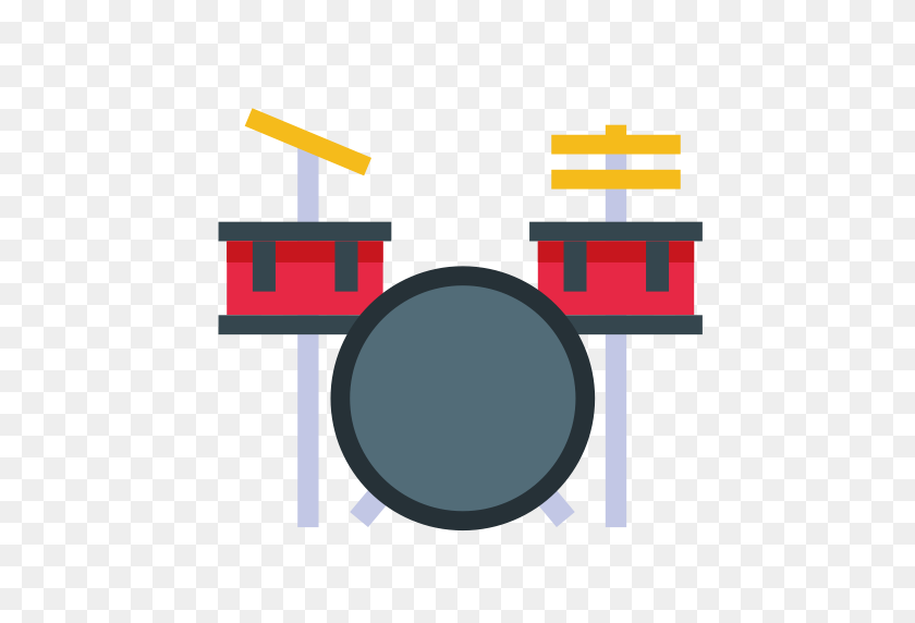 512x512 Drum Kit, Drum Set, Just Drums Icon With Png And Vector Format - Drum PNG