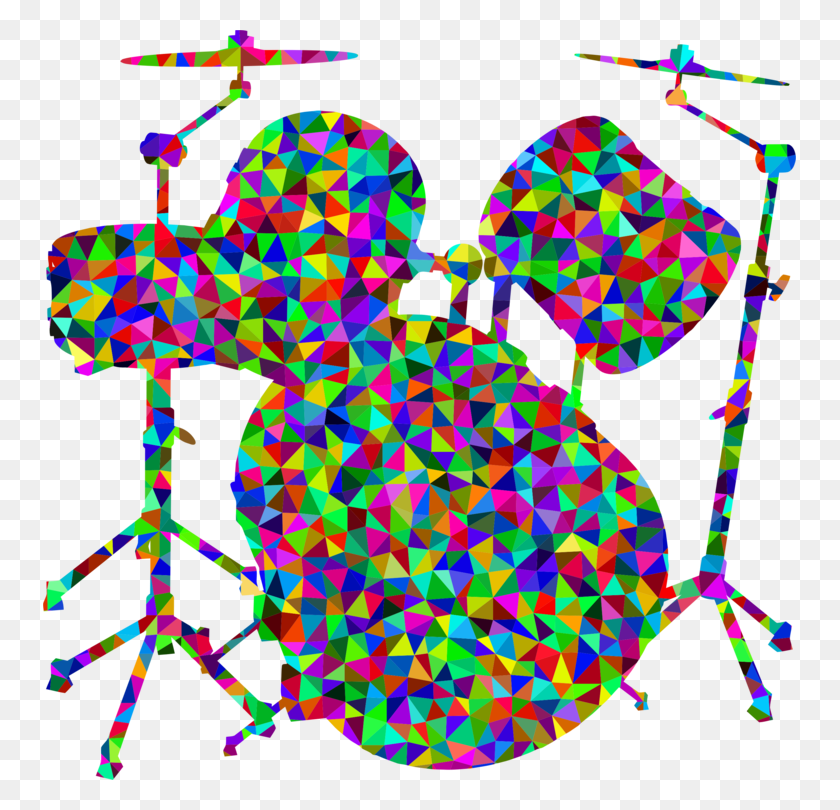753x750 Drum Kits Percussion Silhouette Musical Instruments Free - Drum Clipart