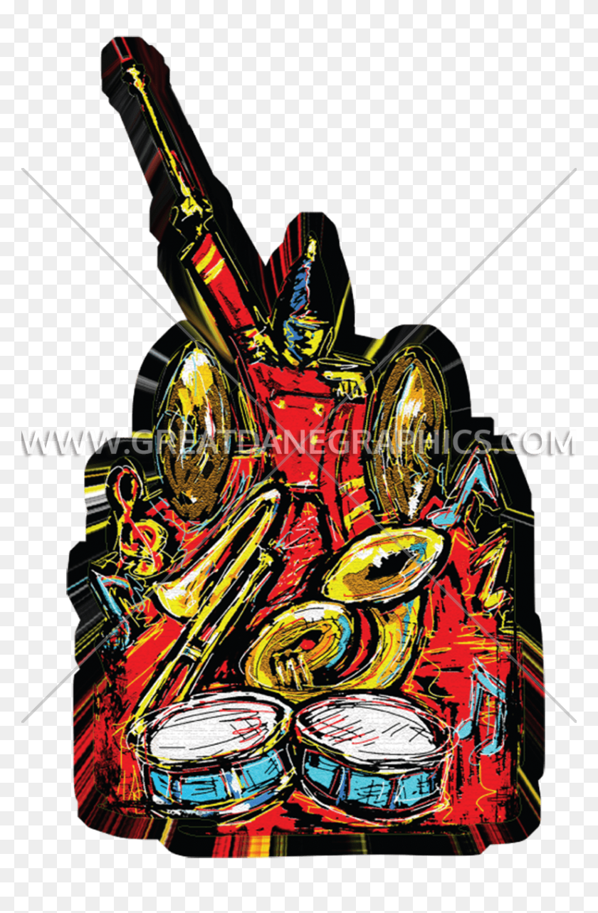 825x1294 Drum Major Production Ready Artwork For T Shirt Printing - Drum Major Clipart