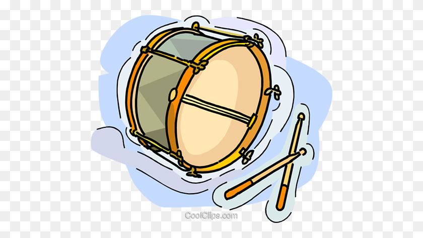 480x413 Drum Royalty Free Vector Clip Art Illustration - Drum Clipart
