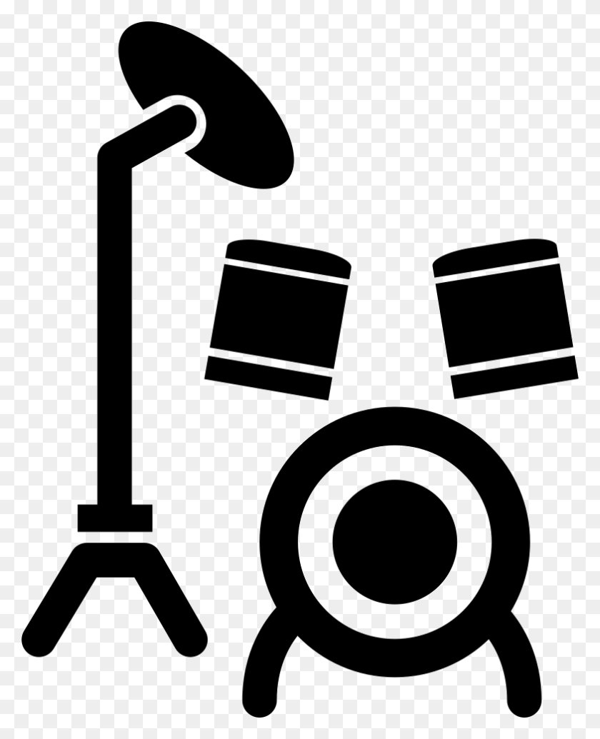 784x980 Drum Set Cartoon Variant Png Icon Descargar Gratis - Drum Set Png
