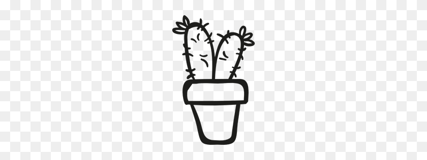 256x256 Dry, Pot, Nature, Desert, Plant, Cactus Icon - Cactus Clipart Black And White