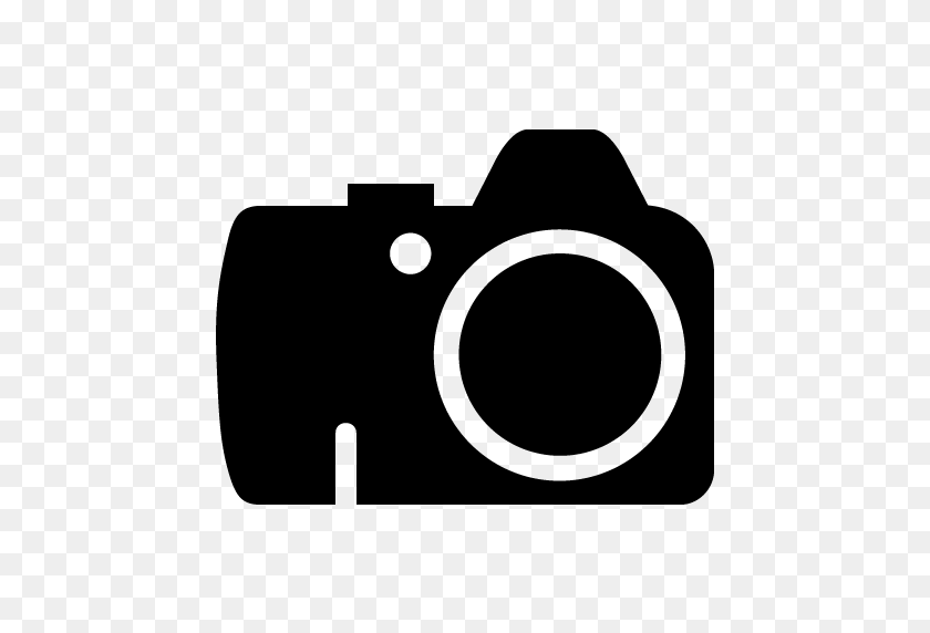 512x512 Dslr Clipart - Черно-Белый Клипарт Камеры