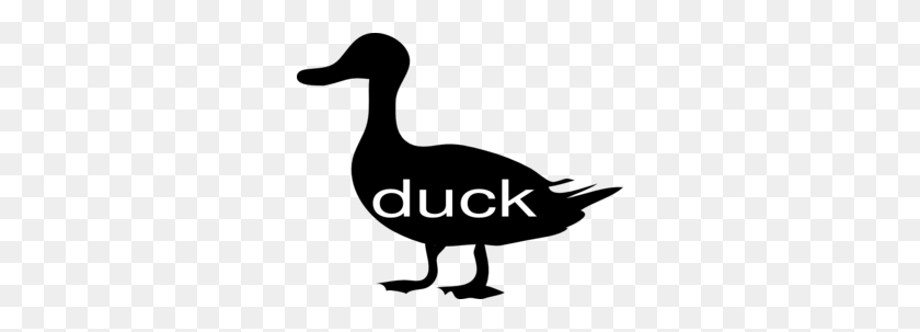 298x243 Duck Clip Art - Clipart Duck Black And White
