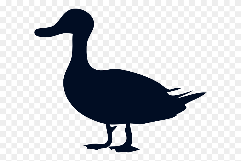 600x504 Duck Clipart Black And White - Duck Clipart Black And White