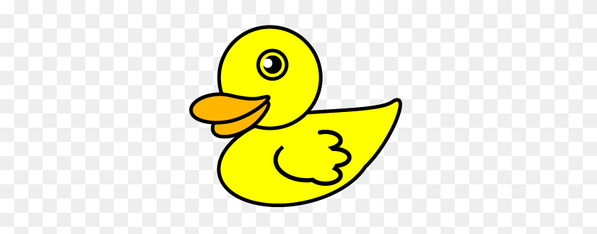 309x270 Duck Clipart Easy - Yellow Duck Clipart