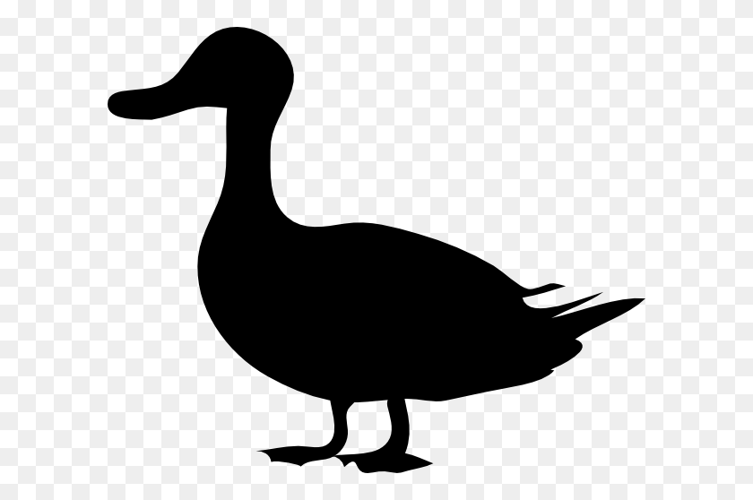 600x498 Duck Clipart Silhouette - Duck Clipart PNG
