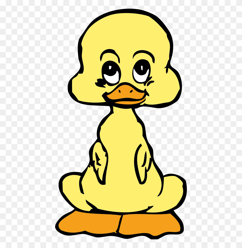 458x800 Duck Clipart Spring - Spring Animals Clipart