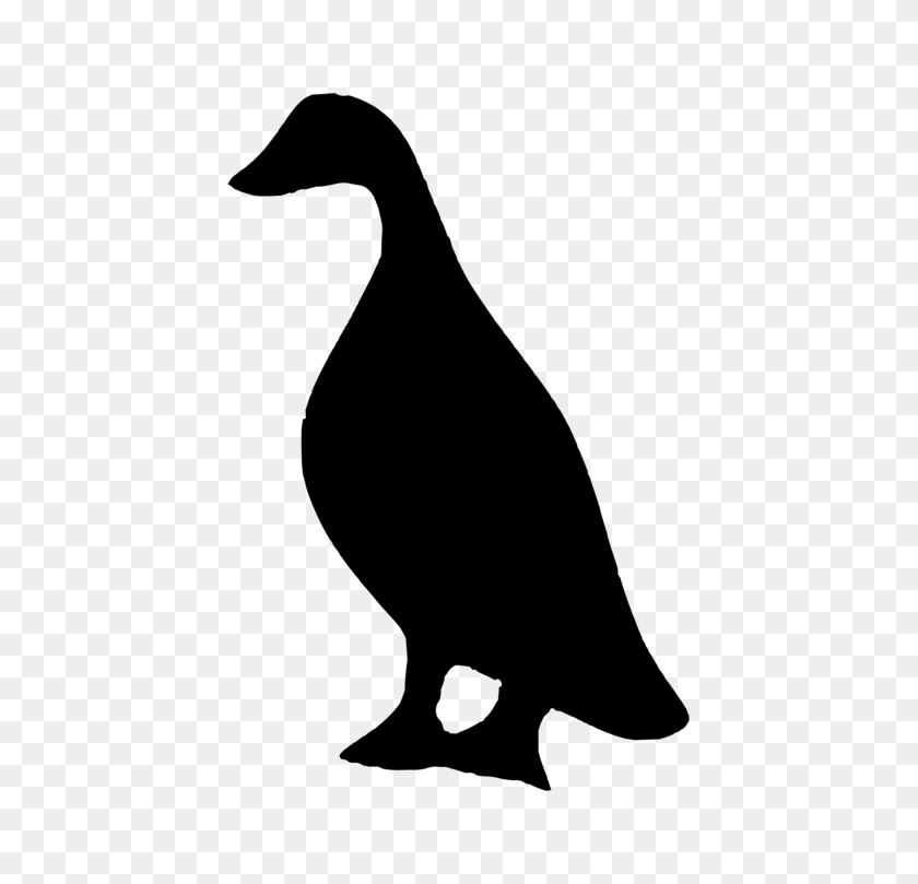 533x749 Duck Goose Silhouette Drawing Stencil - Duck Clipart Black And White