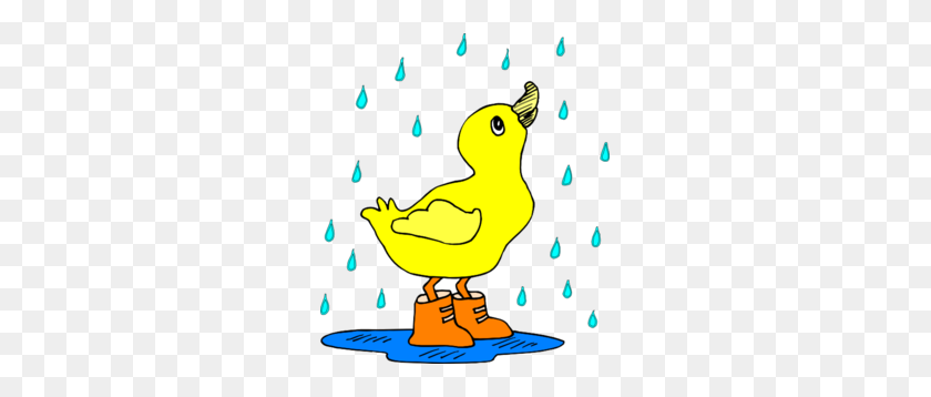 261x298 Duck In The Rain Clip Art - Weather Report Clipart