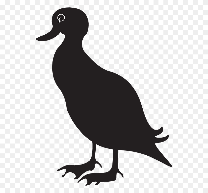 550x720 Duck Mallard Goose Clip Art - Goose Clipart Black And White