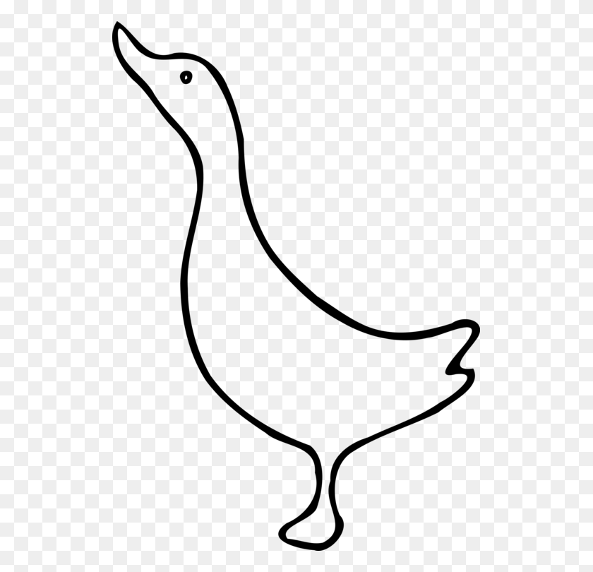 521x750 Duck Mallard Goose Cygnini Stencil - Quack Clipart