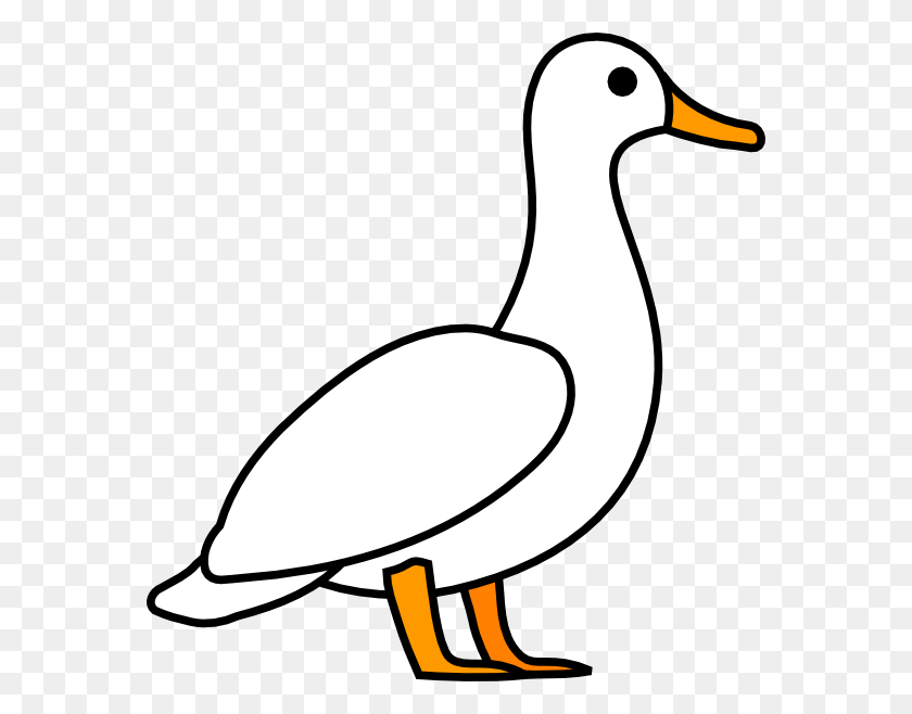 570x598 Duck Outline Group With Items - Free Duck Clipart