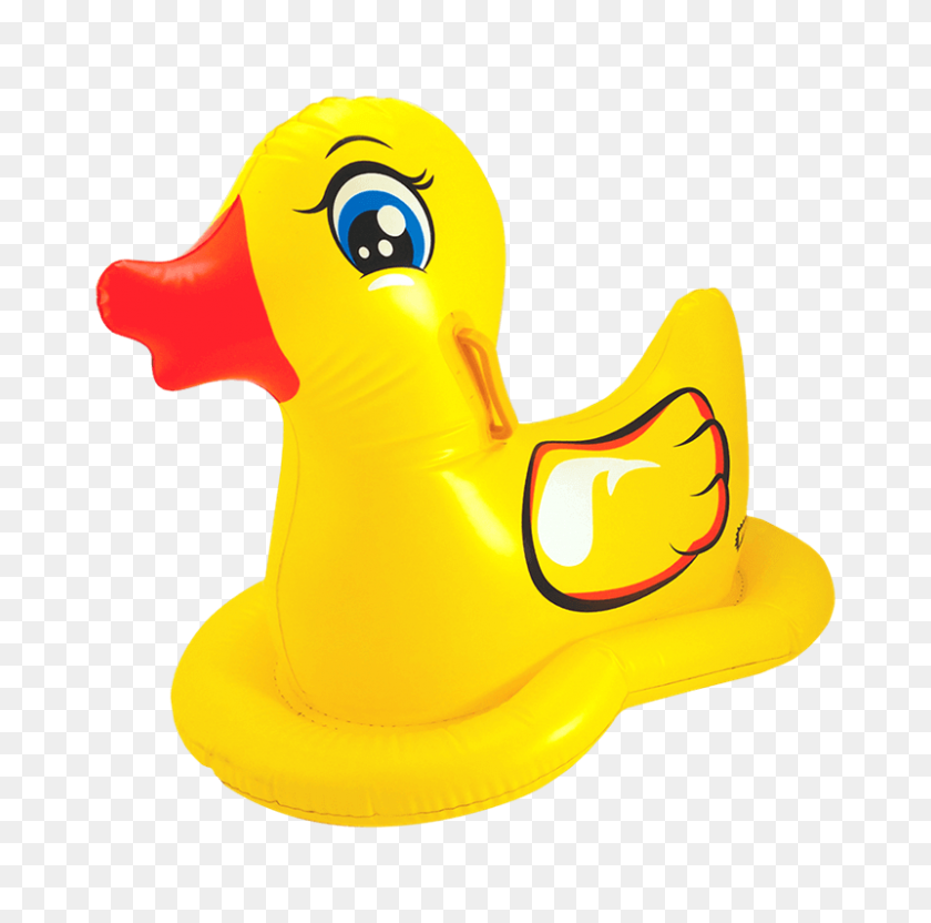 801x793 Duck Ride On Pool Float Wham O - Pool Float PNG