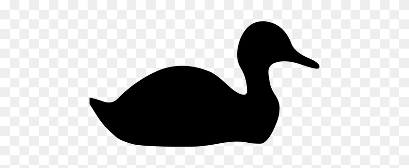 500x286 Duck Silhouette Image - Duck Family Clipart
