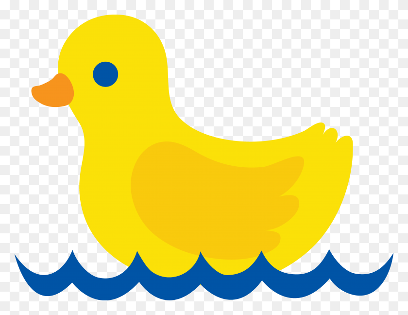 5691x4297 Duckling Clipart Baby Toy - Baby Sprinkle Clipart