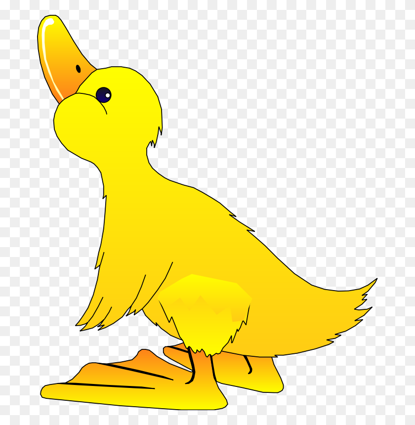 690x800 Ducks Clipart Yellow - Free Duck Clipart