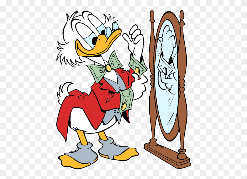 464x550 Ducktales Clip Art Disney Clip Art Galore - Looking In Mirror Clipart